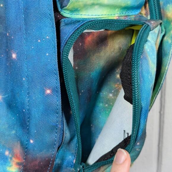 Kavu Blue Galaxy Pattern Rope Sling Bag Shoulder Backpack Travel Hiking main image 12